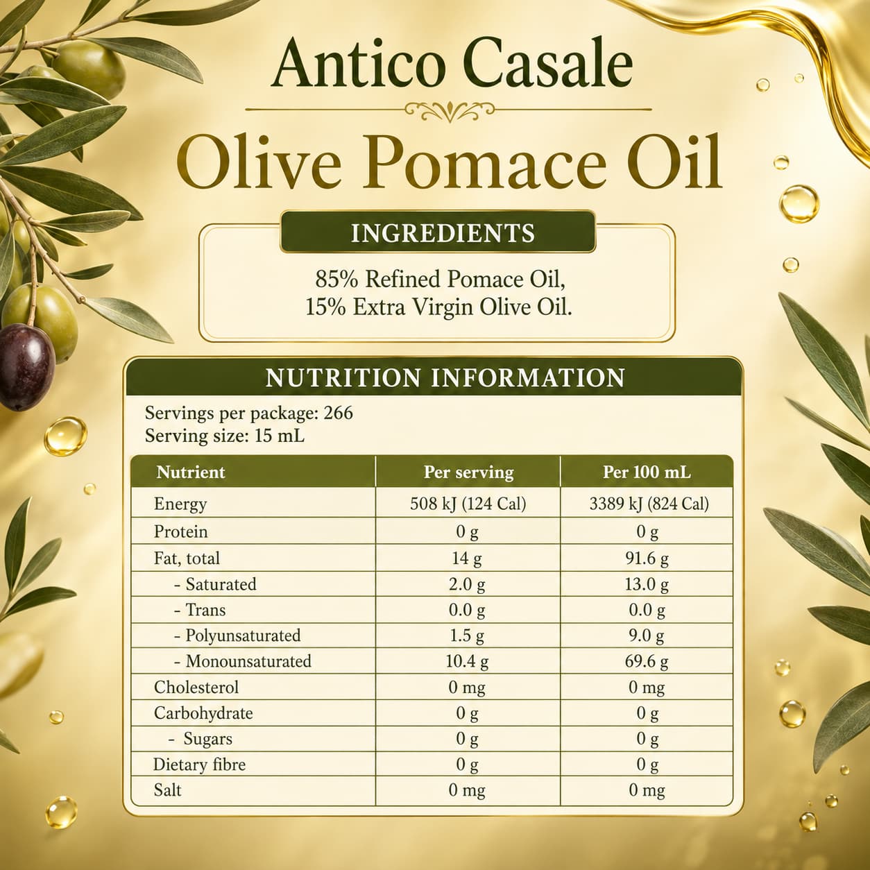 @Antico Casale Olive Oil 4L thumbnail 2
