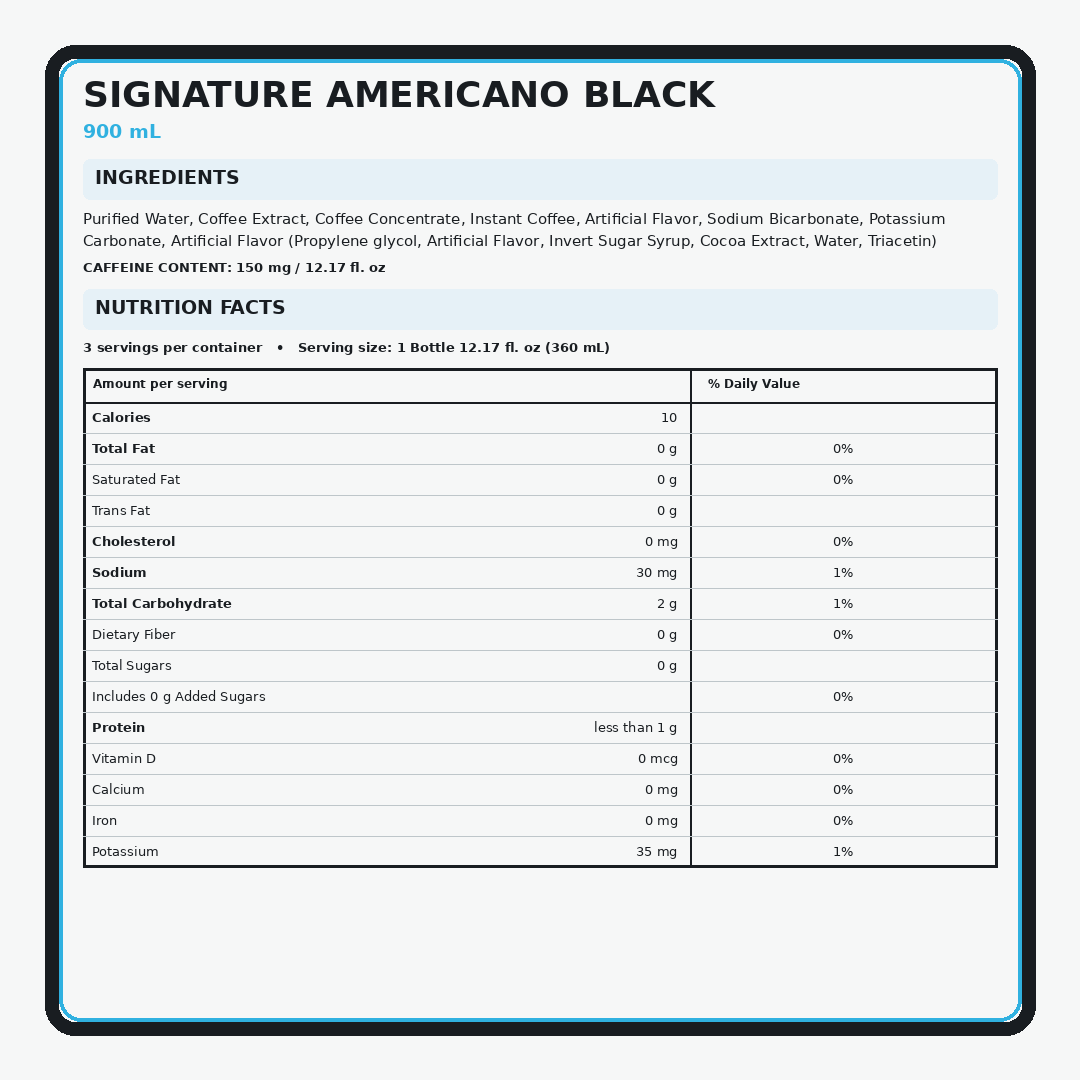 JD Signature Americano Black 900ml thumbnail 2
