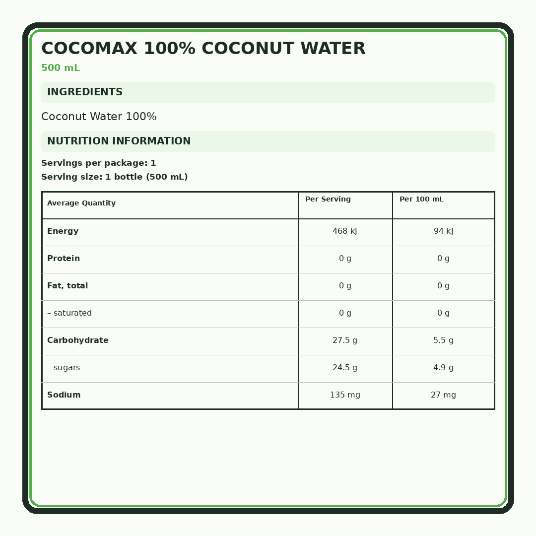 Coconut Original 500ml thumbnail 2