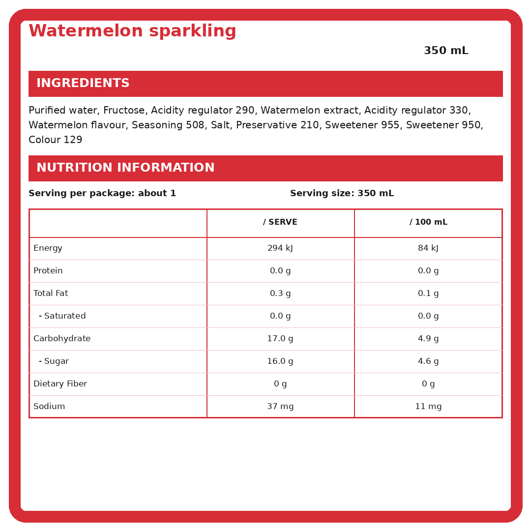 CJGB Watermelon Sparkling 350ml thumbnail 2
