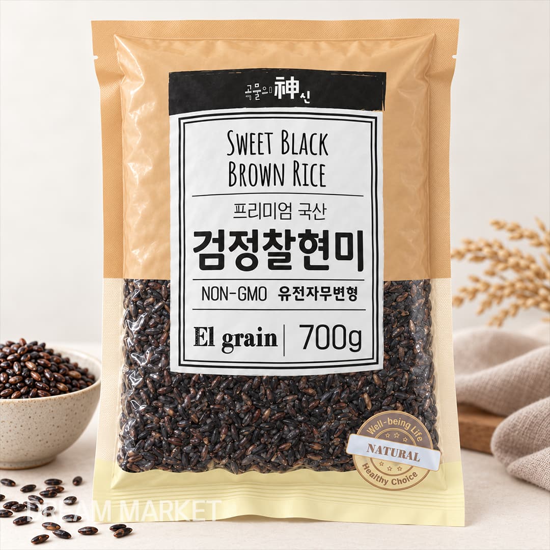 JS Black Glutinous Brown Rice 700g
