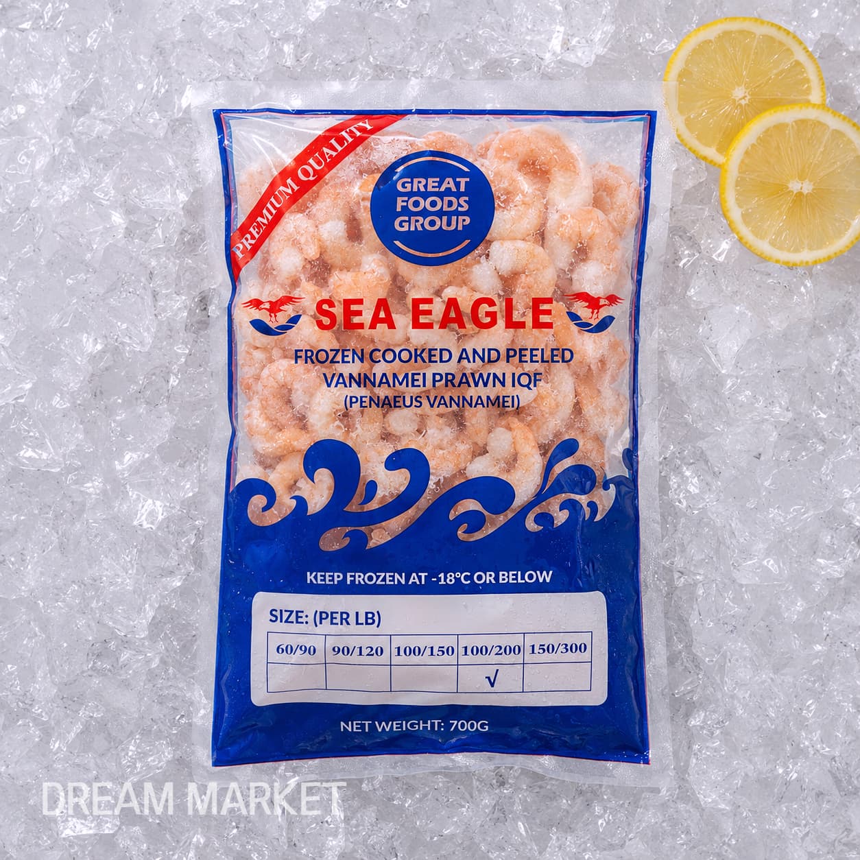 S/Eagle 100/200 Cooked Prawn 700g