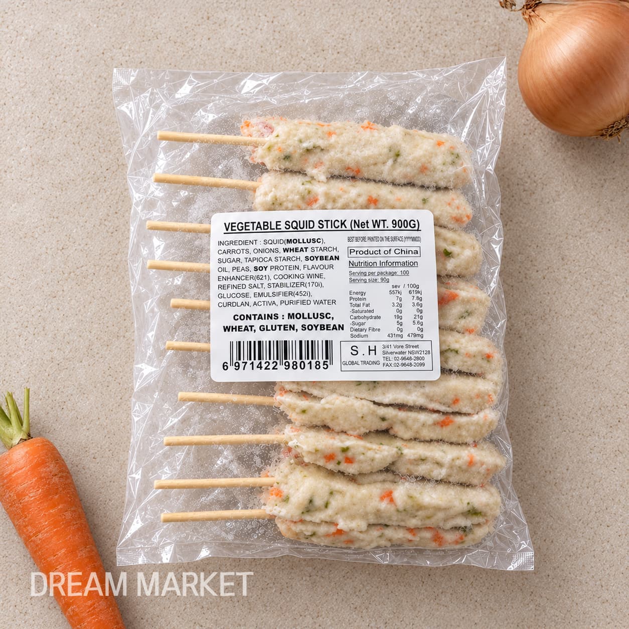 SH Vegetable Squied Stick 900g