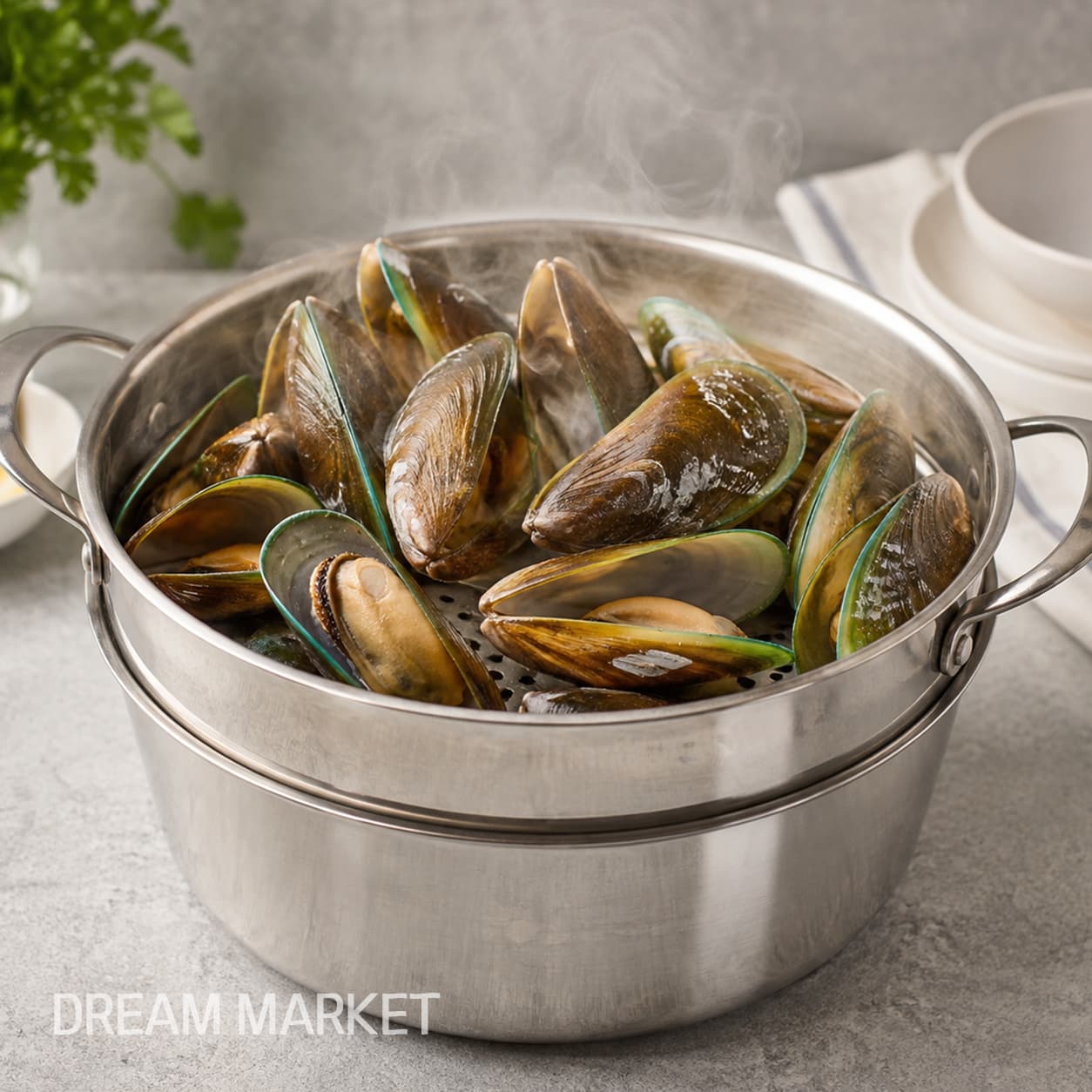 NZ Green Whole Shell Mussels 1kg thumbnail 3