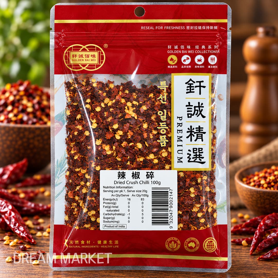 GBW Dried Crushed Chili 100g