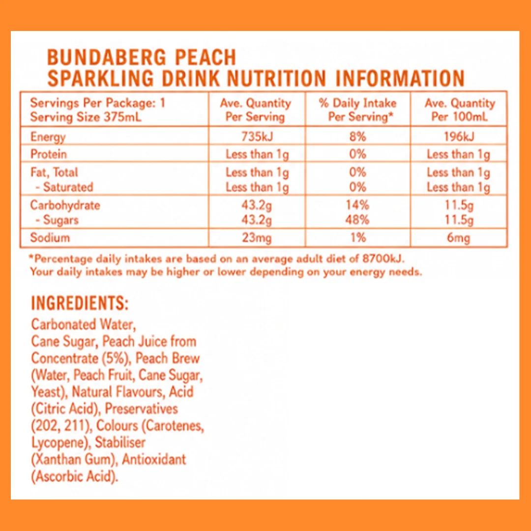 Bundaberg Peach 375ml thumbnail 2