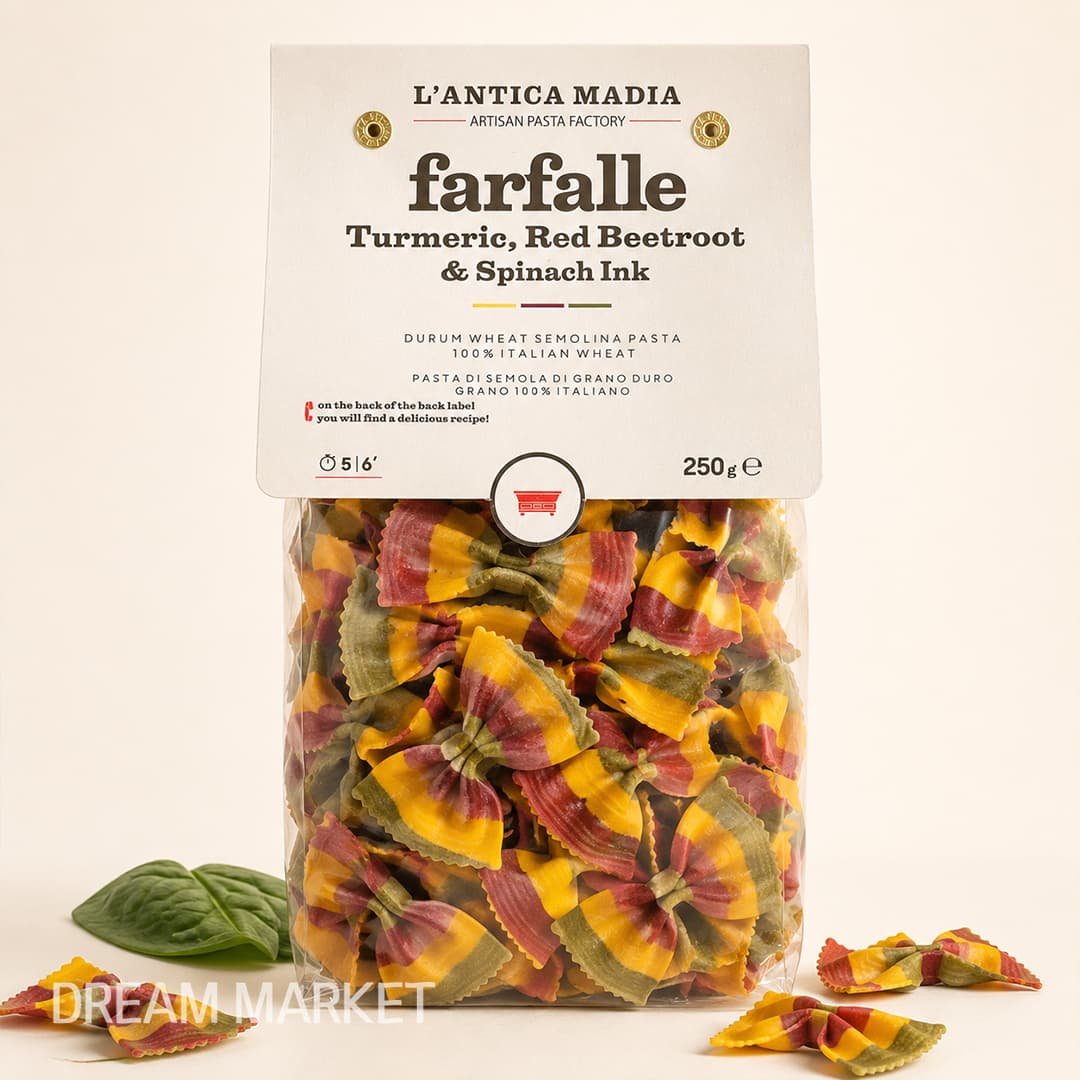 Farfalle Tumeric Beetroot N Spinach 250g