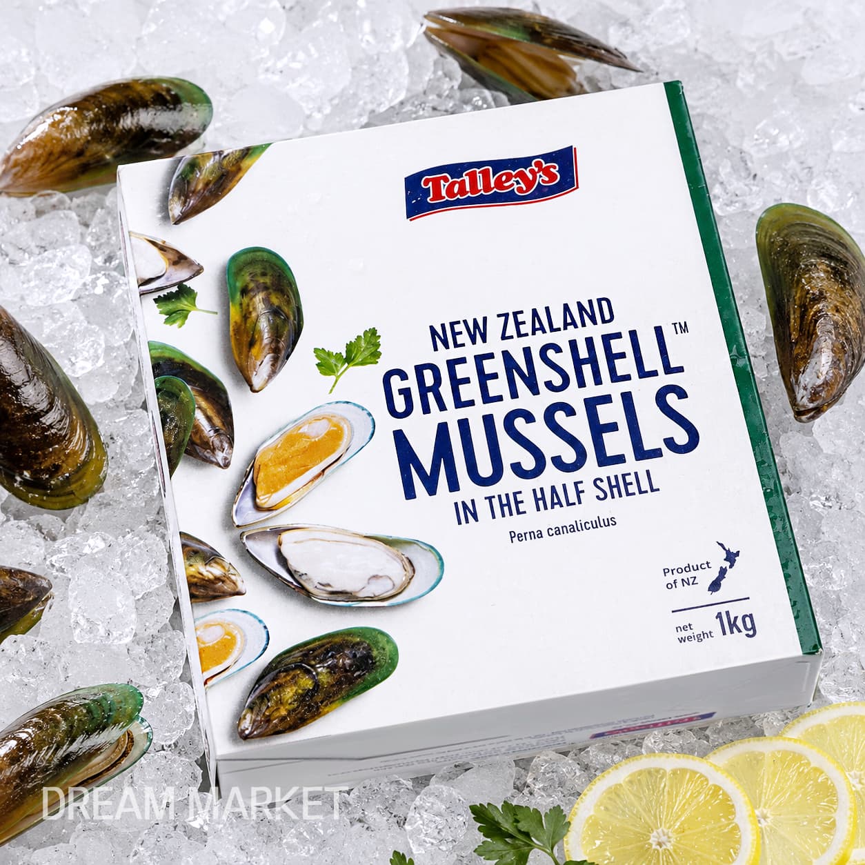 Talley's Half Shell Mussel M30/45 1kg