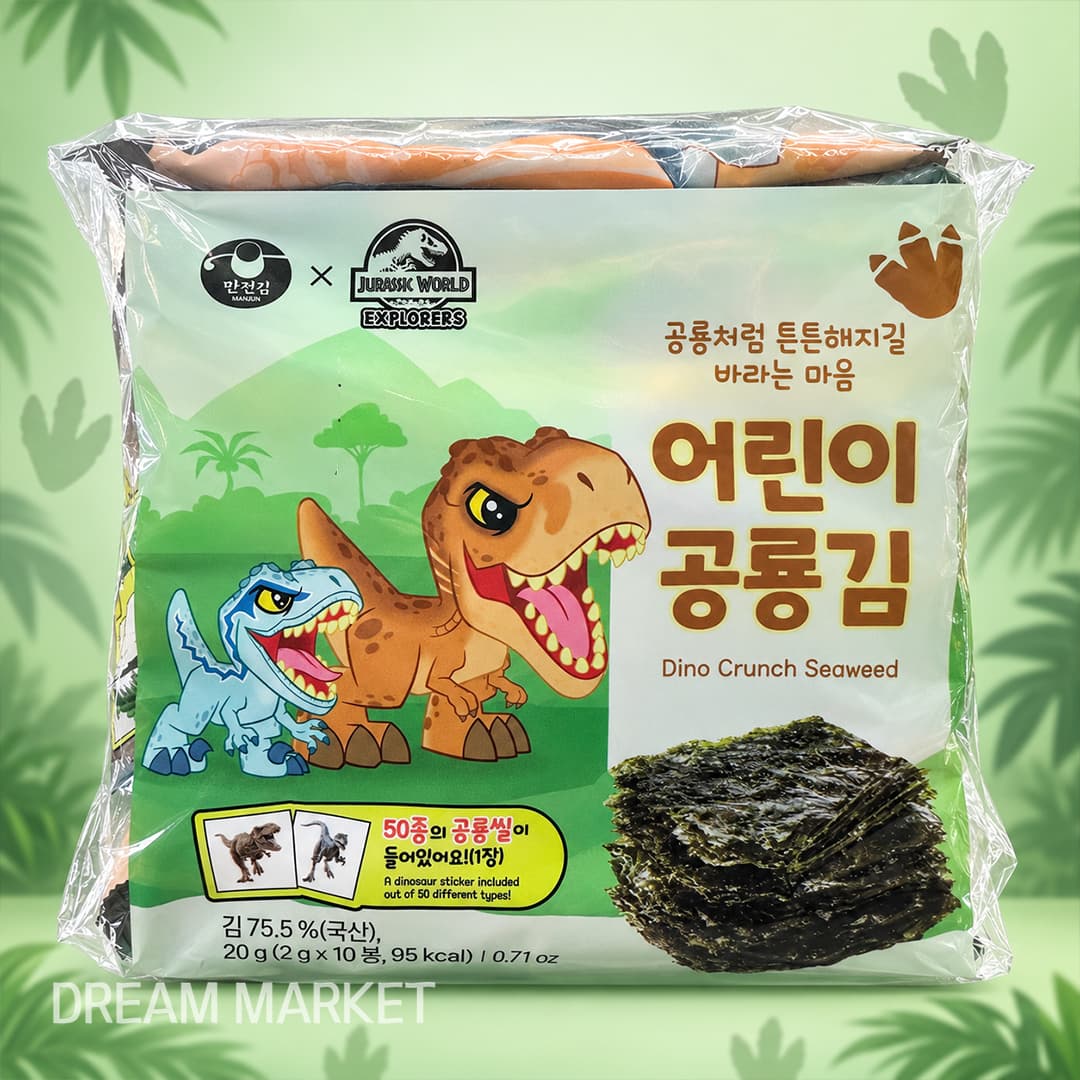Manjun Dino Crunch Seaweed 20g
