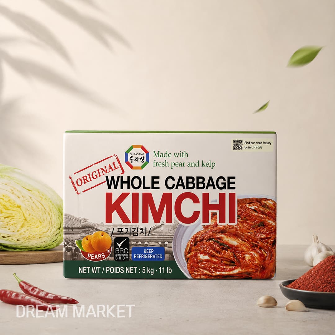 SRS Seoul-Style Whole Napa Cabbage Kimchi 5kg