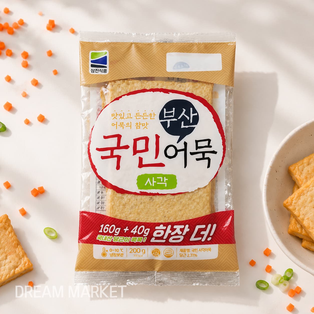 Kookmin Square Fish Cake 200g