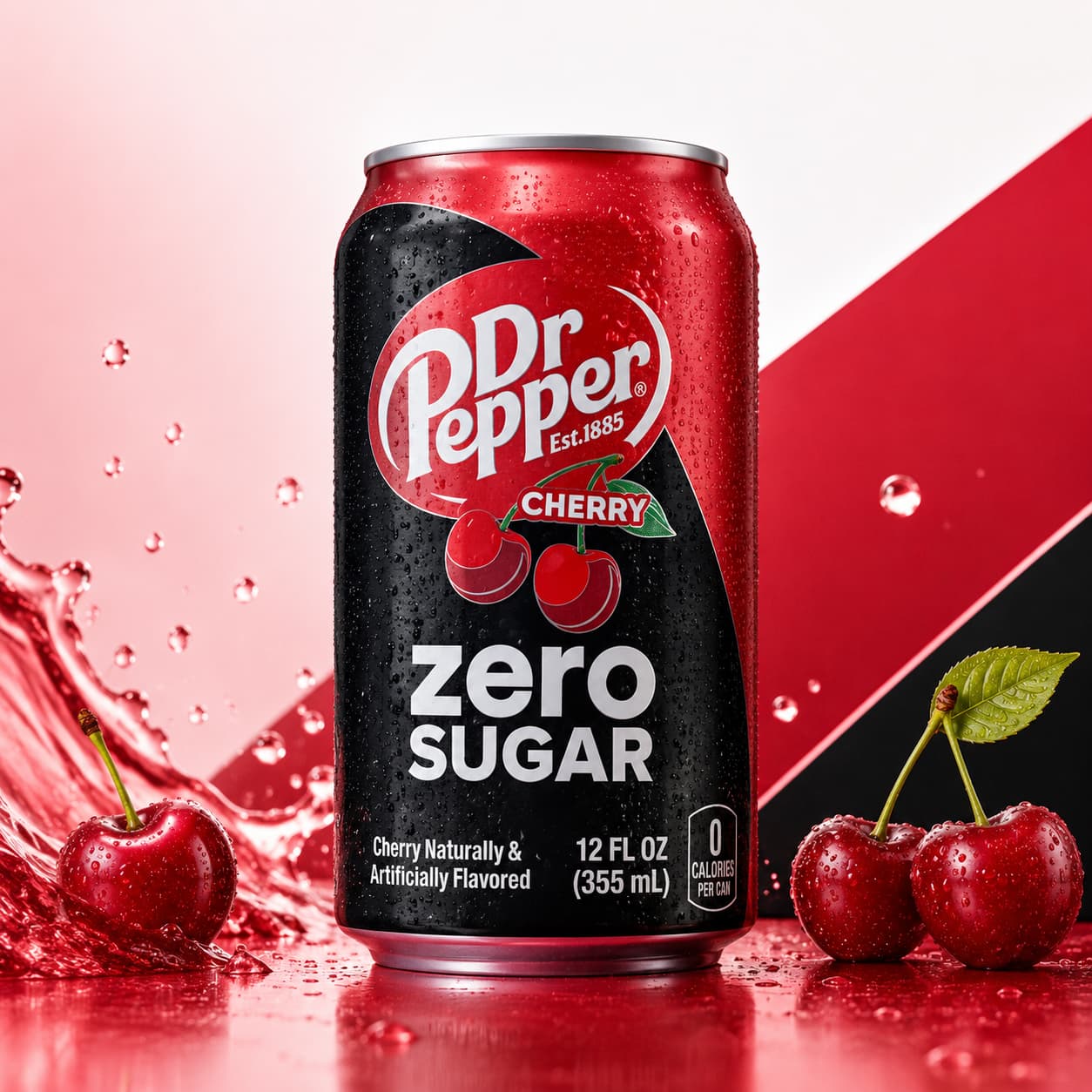 Dr Pepper cherry zero sugar 355ml