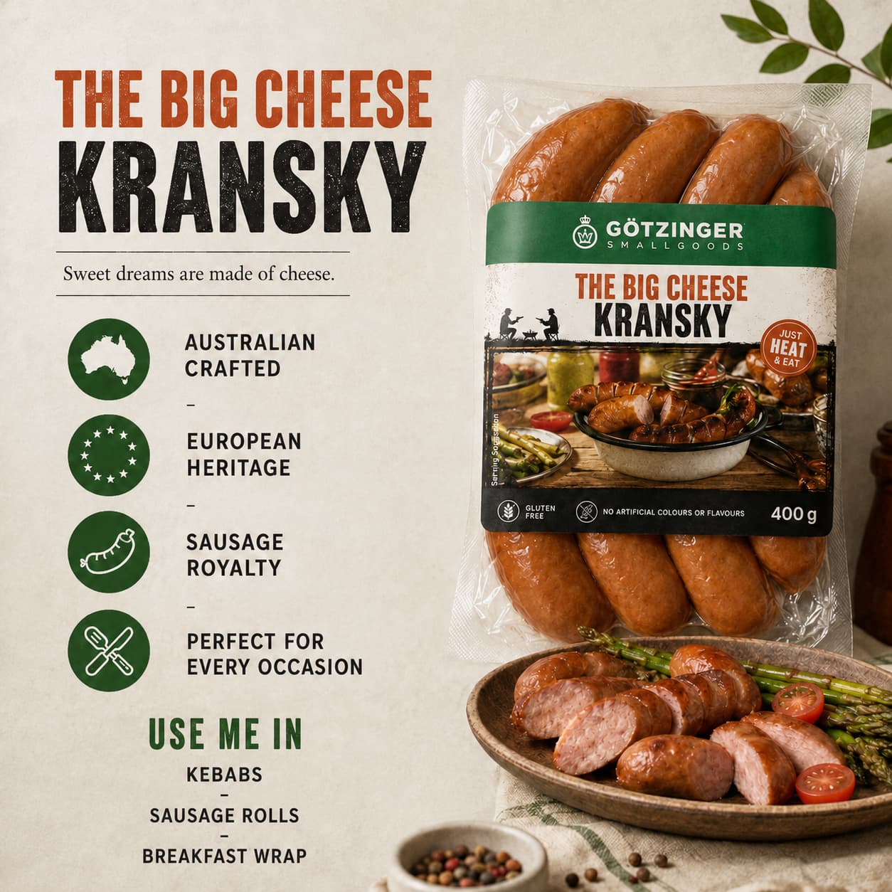 The Big Cheese Kransky 400g thumbnail 2