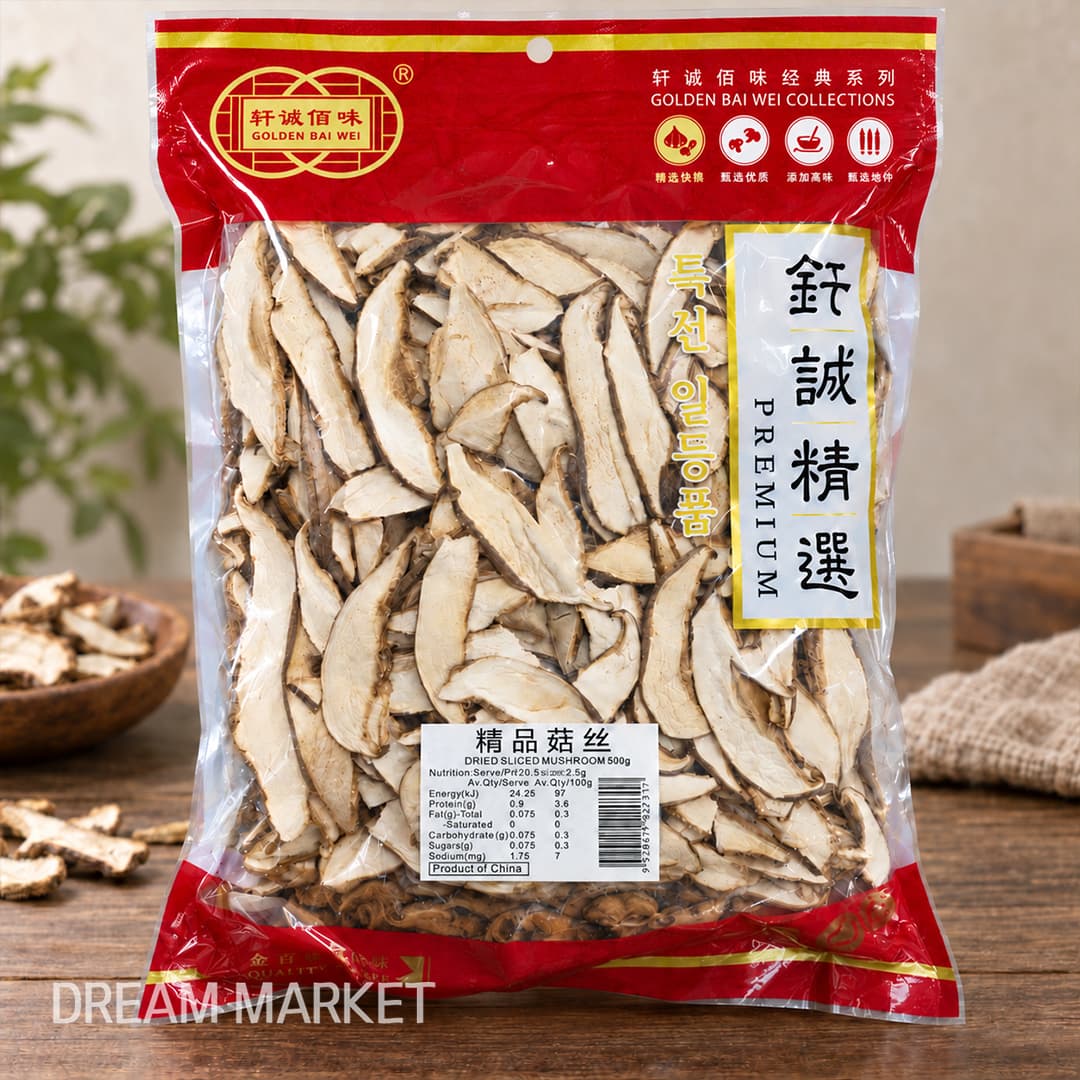 Dried Sliced Mushroom 500g