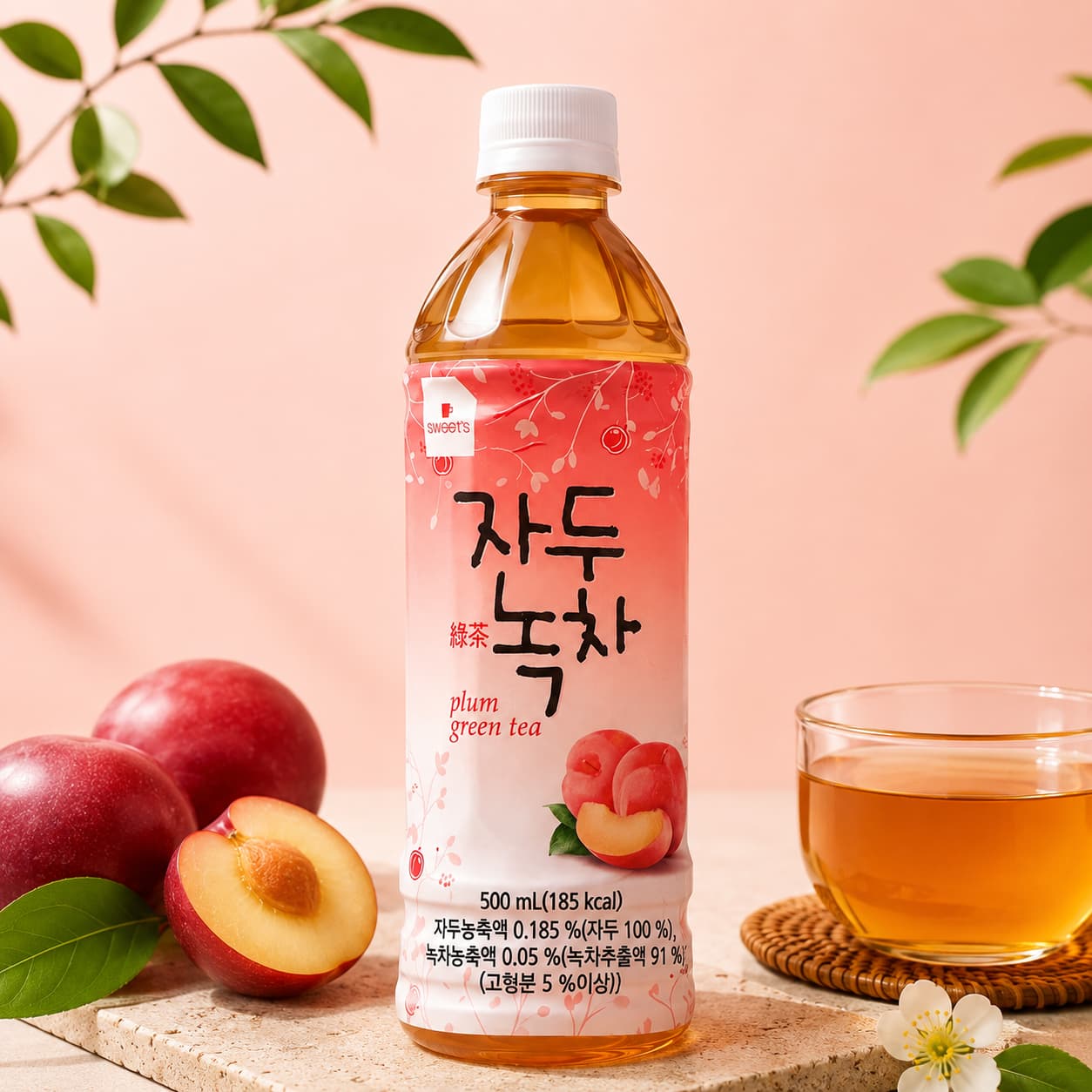 WG Plum Green Tea 500ml
