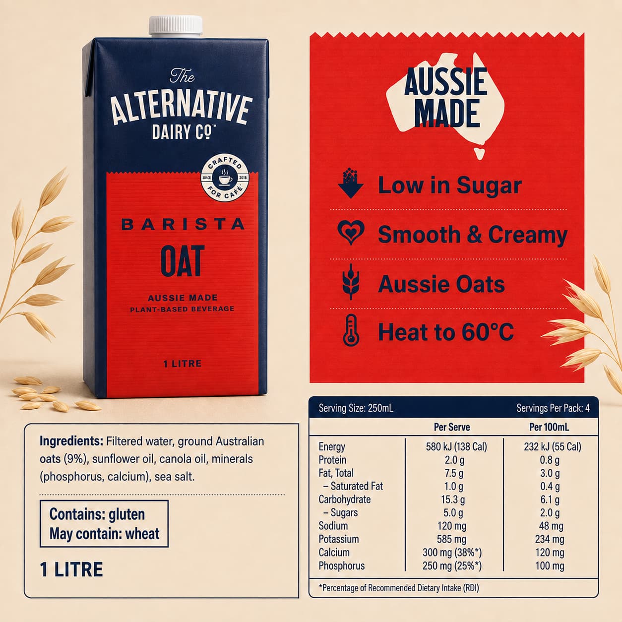 Alternative Oat Milk 1L thumbnail 2