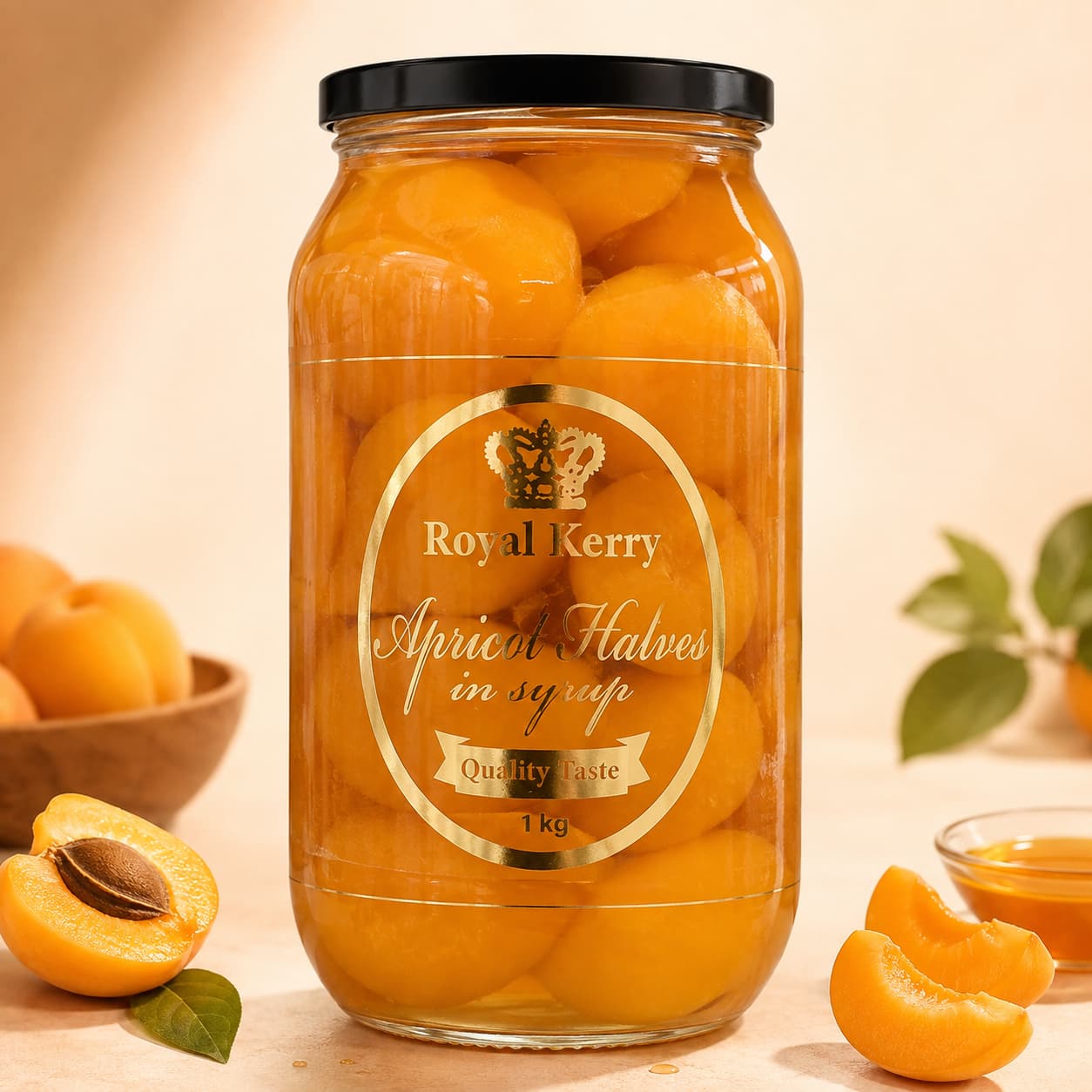 @RK Apricot Halves in syrup 1kg