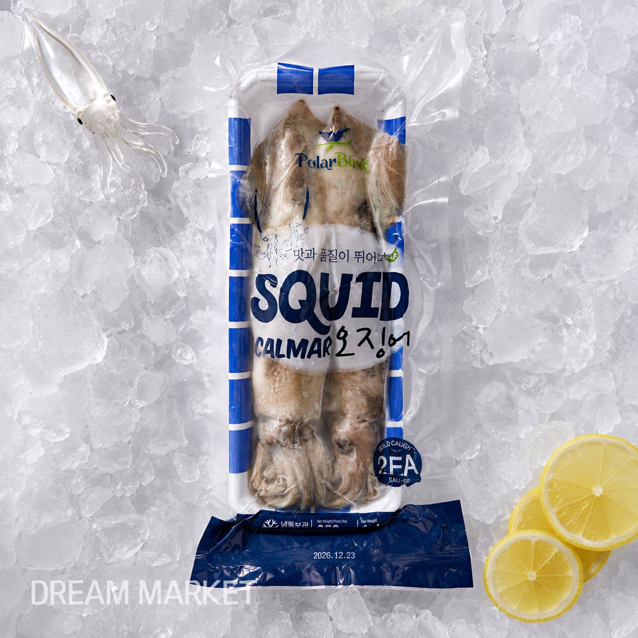 CRD Frozen Whole Squid(2pcs) 650g