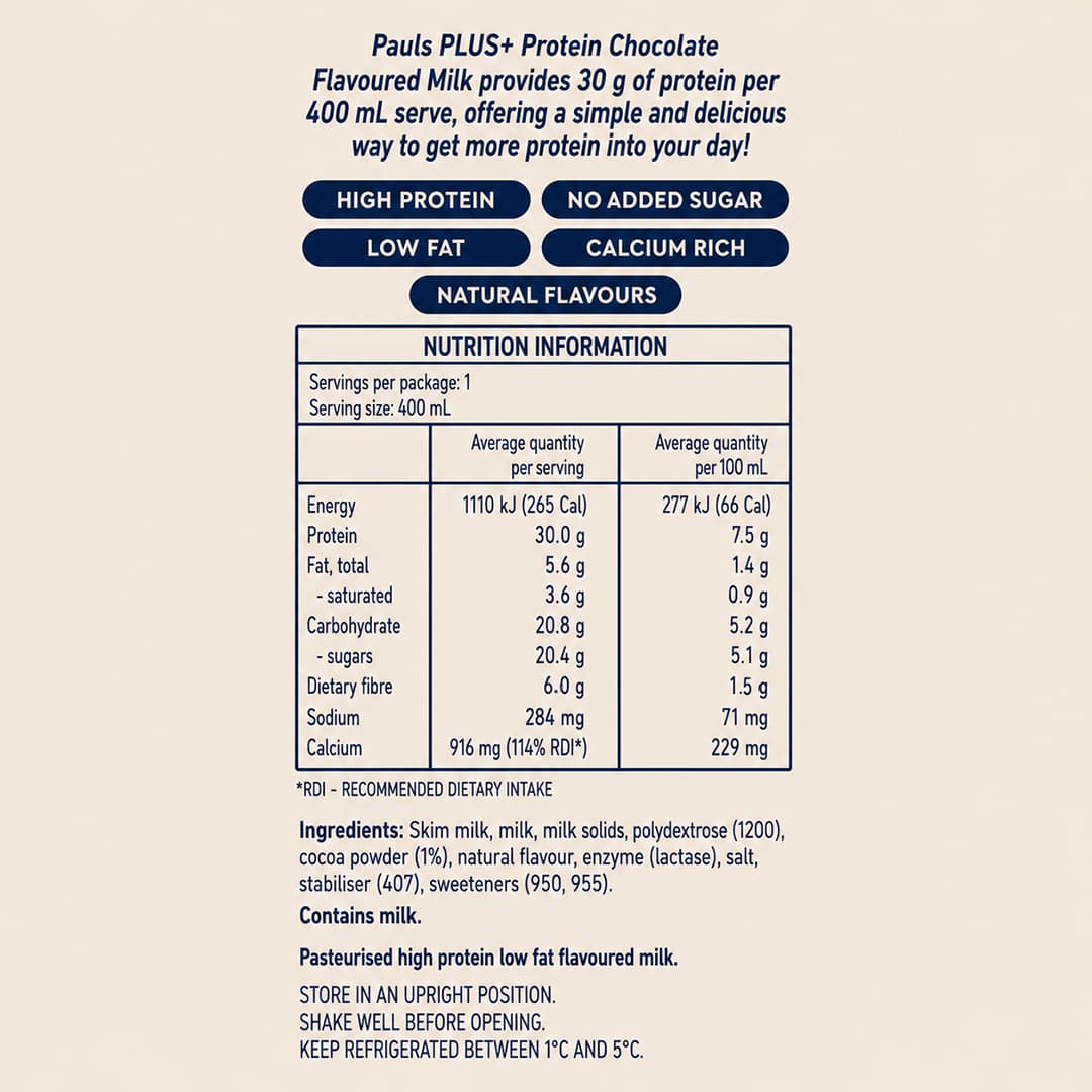 Pauls Chocolate Protein 400ml thumbnail 3