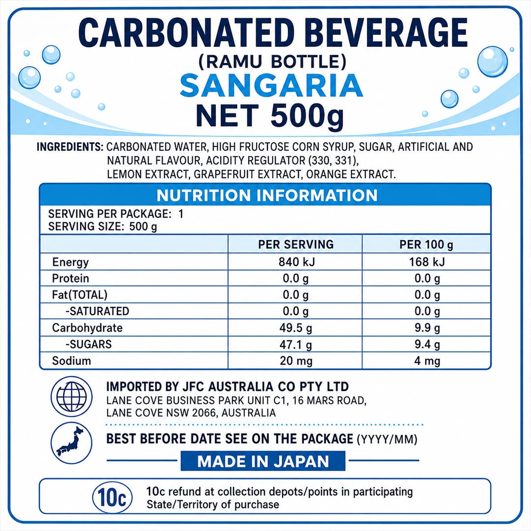 Ramune Soda Bottle 500ml thumbnail 2