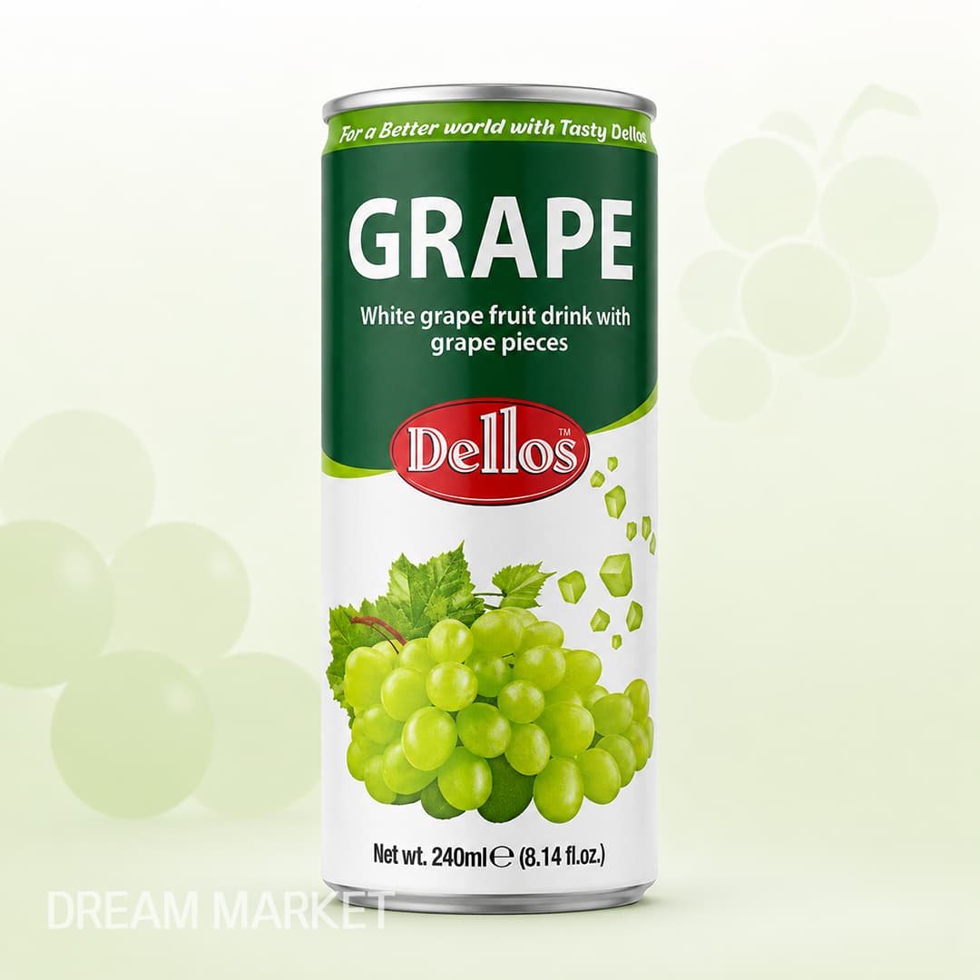Fruit Drink w Grape Pieces 240ml