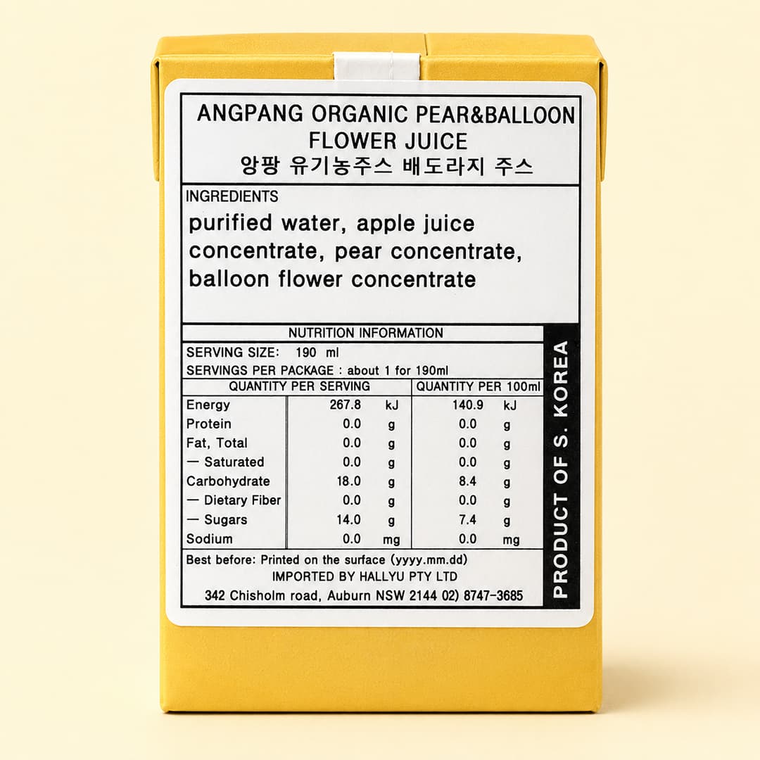 ORG Pear & Bellflower Root 120ml thumbnail 2