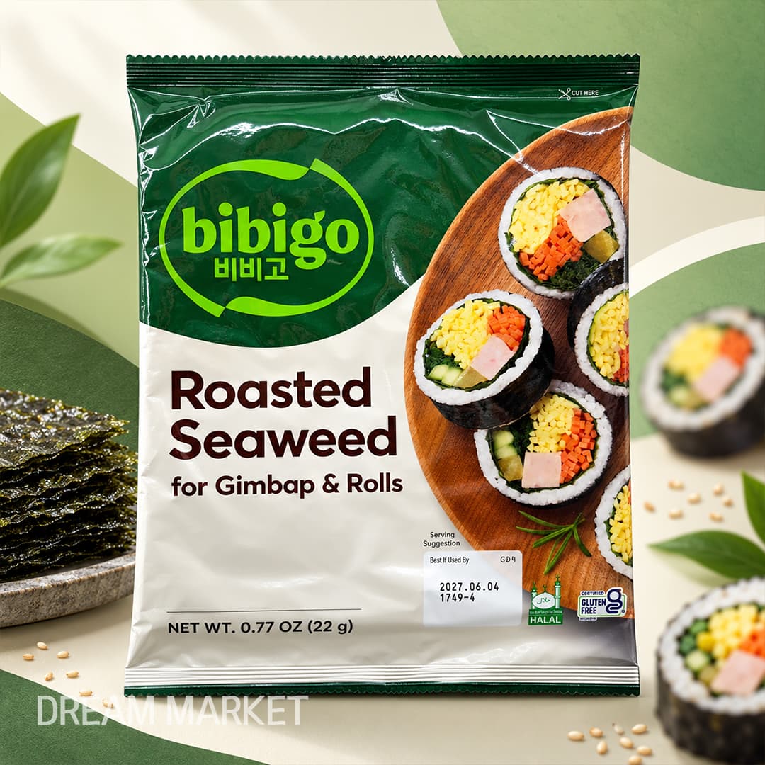 CJ Bibigo Roasted Seaweed for Roll 22g
