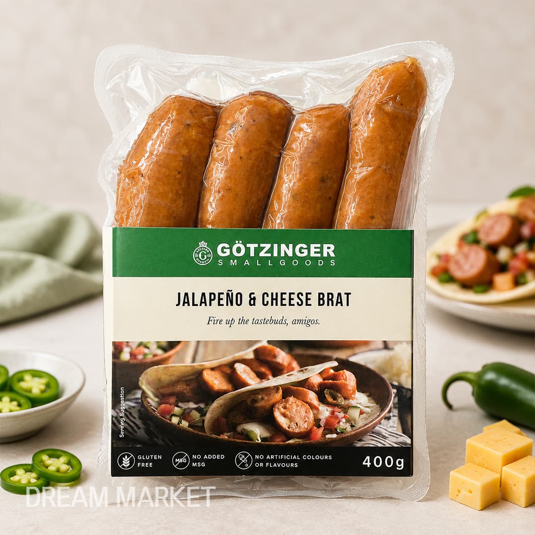 Jalapeno&Cheese Brat 400g