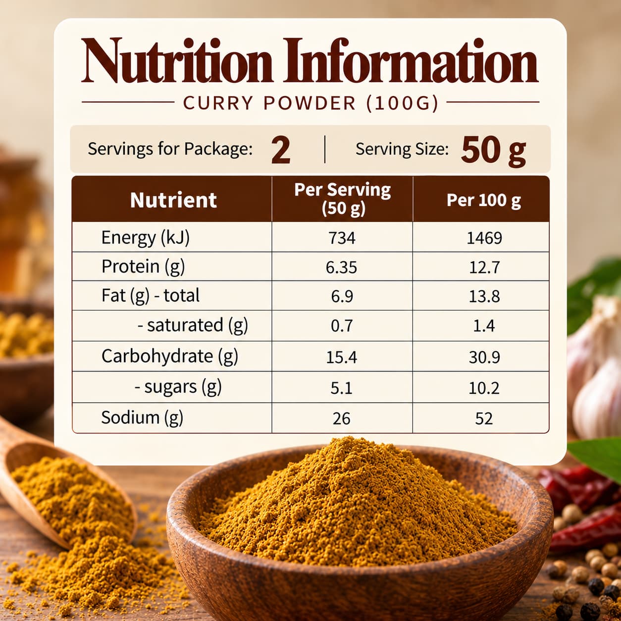 GBW Curry Powder 100g thumbnail 2