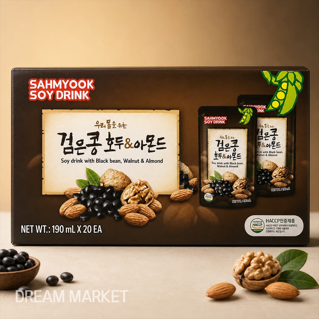 SY Soy Drink with Black Bean,Walnut&Almond 190ml*20