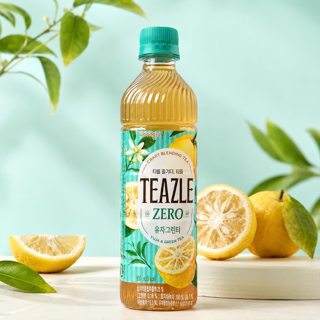 WJ Teazle Zero Yuja Green Tea 500ml