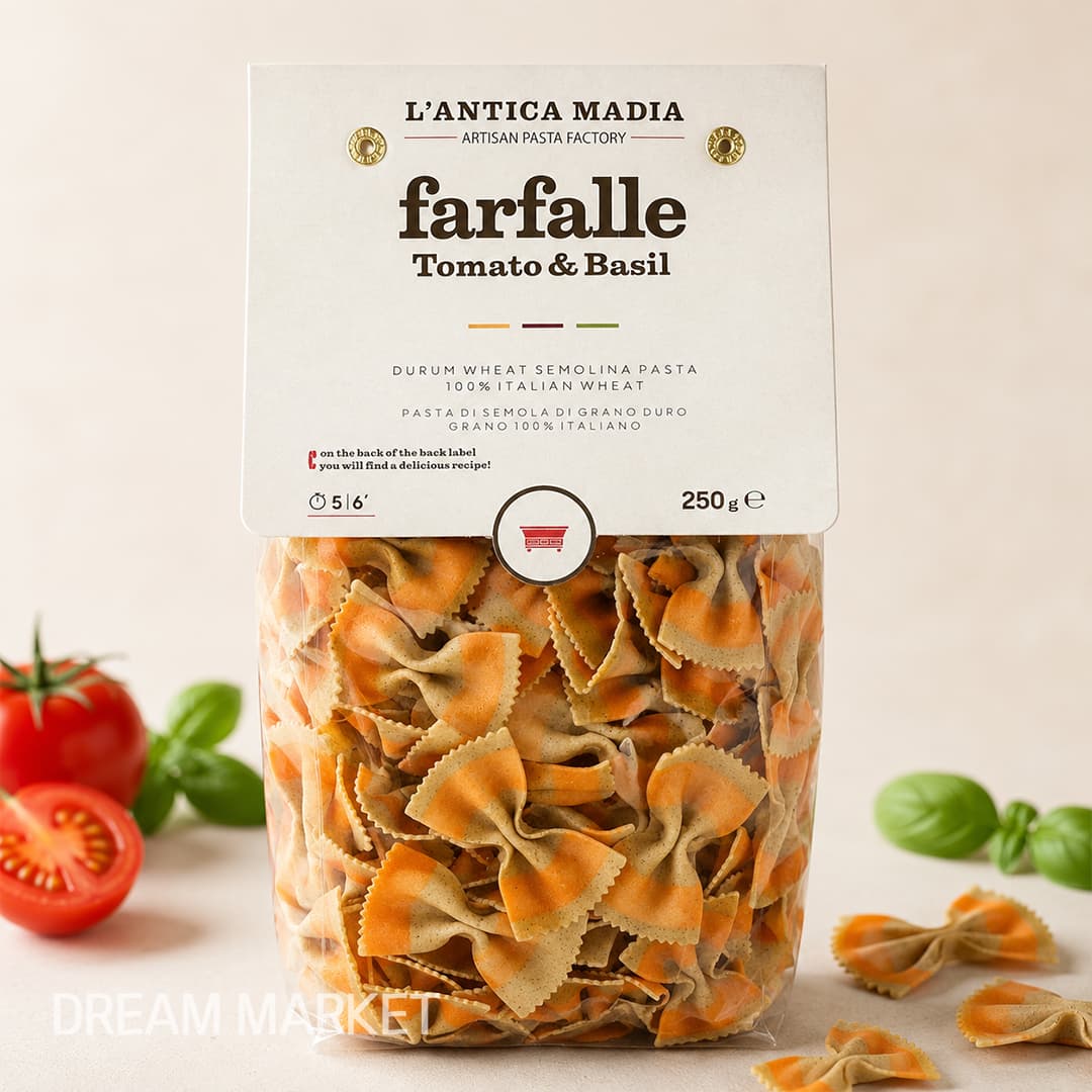 Farfalle Tumeric Tomato N Basil 250g