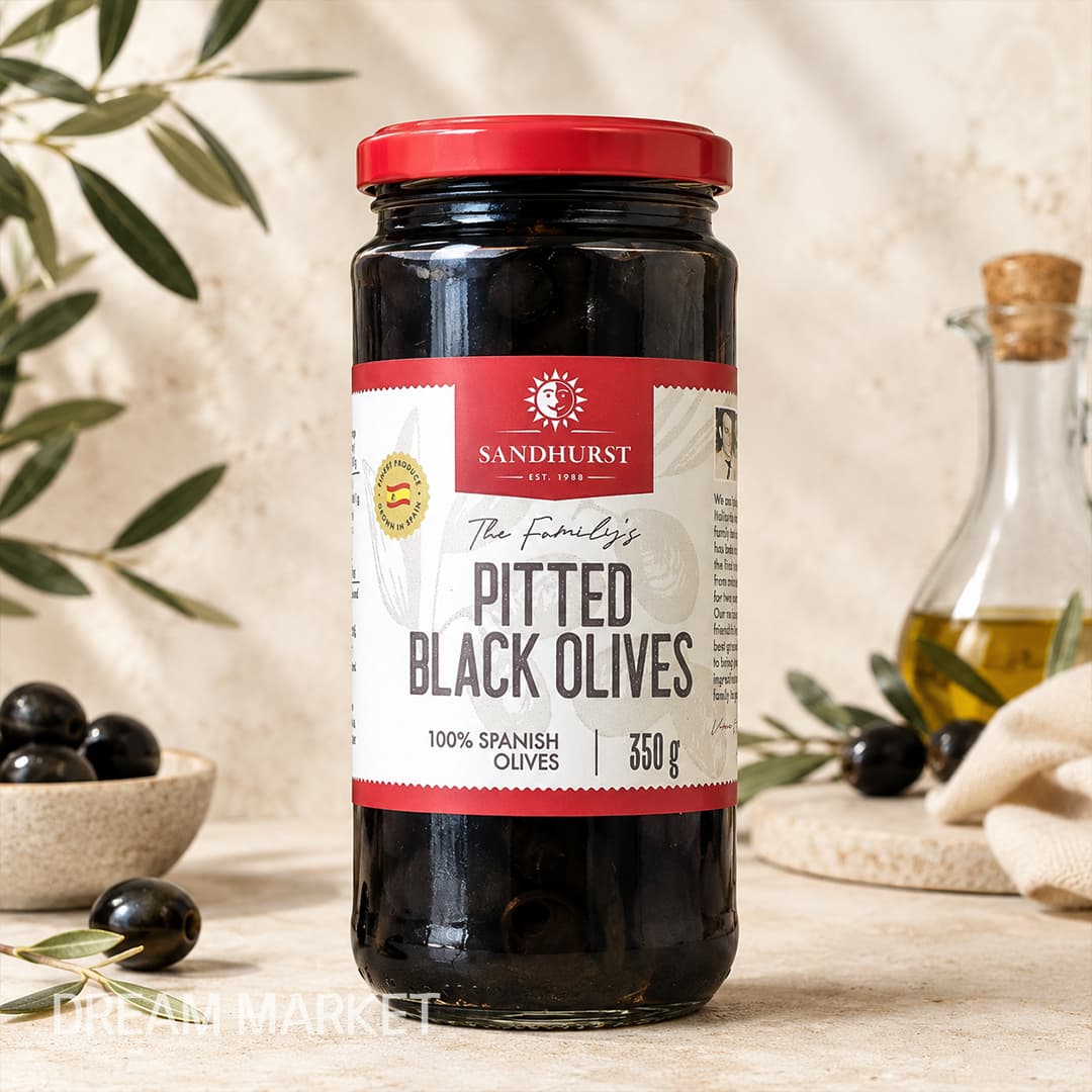 Pitted Black Olive 350g