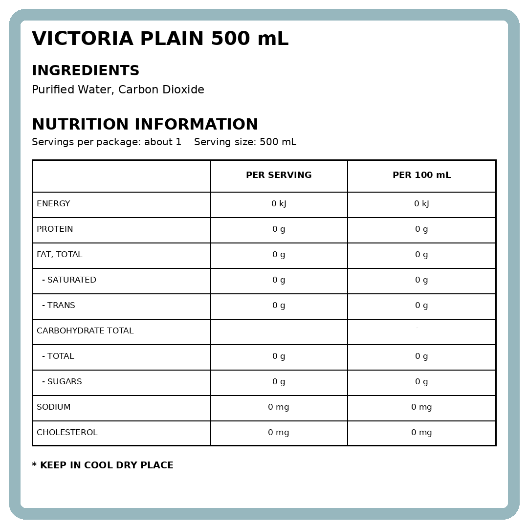 WJ Victoria Plain 500ml thumbnail 2