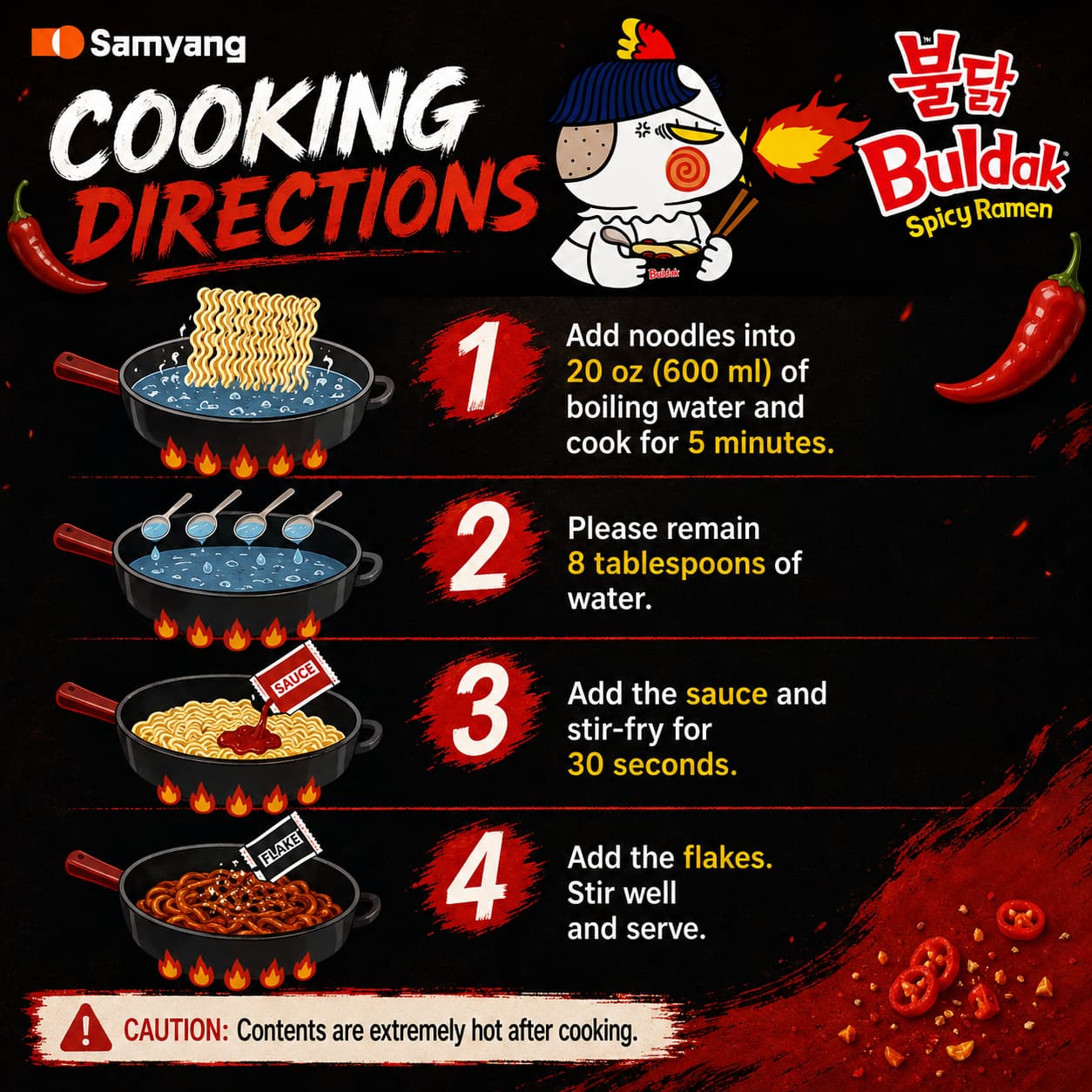 SY Buldak Ramen 140g*5 thumbnail 2