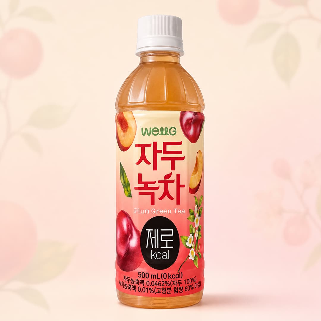 WG Plum Zero Green Tea 500ml