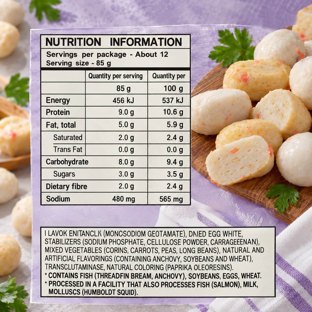 Fish Cake Bream Meat 1kg thumbnail 2