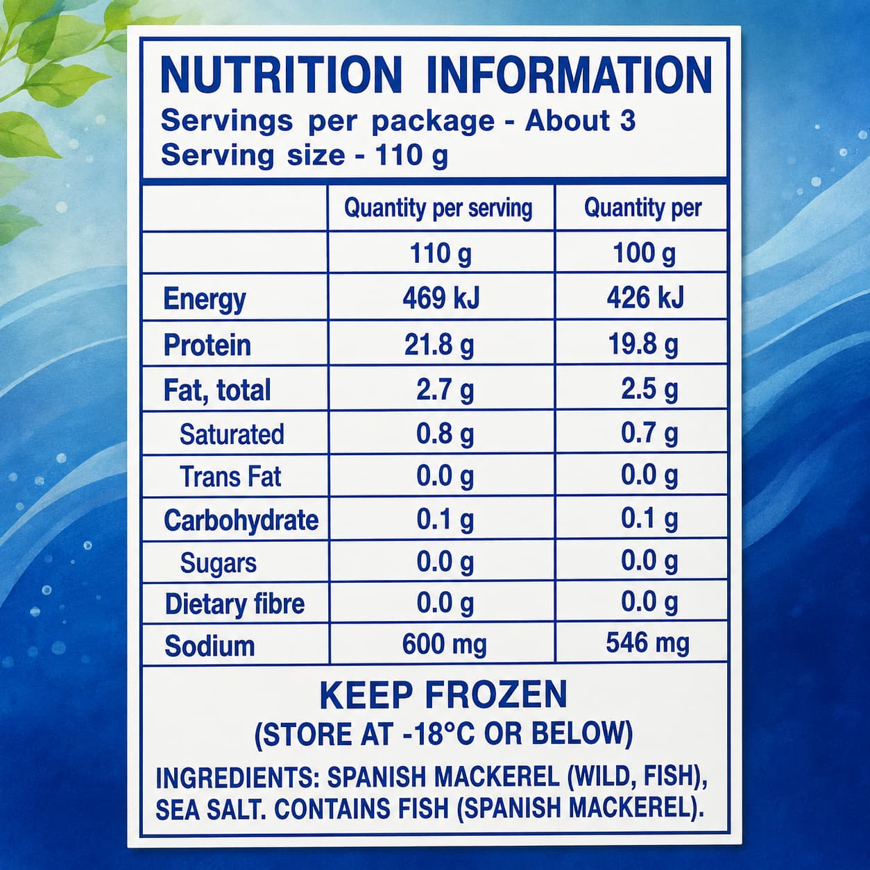 Spanish Mackerel Salted 340g thumbnail 2