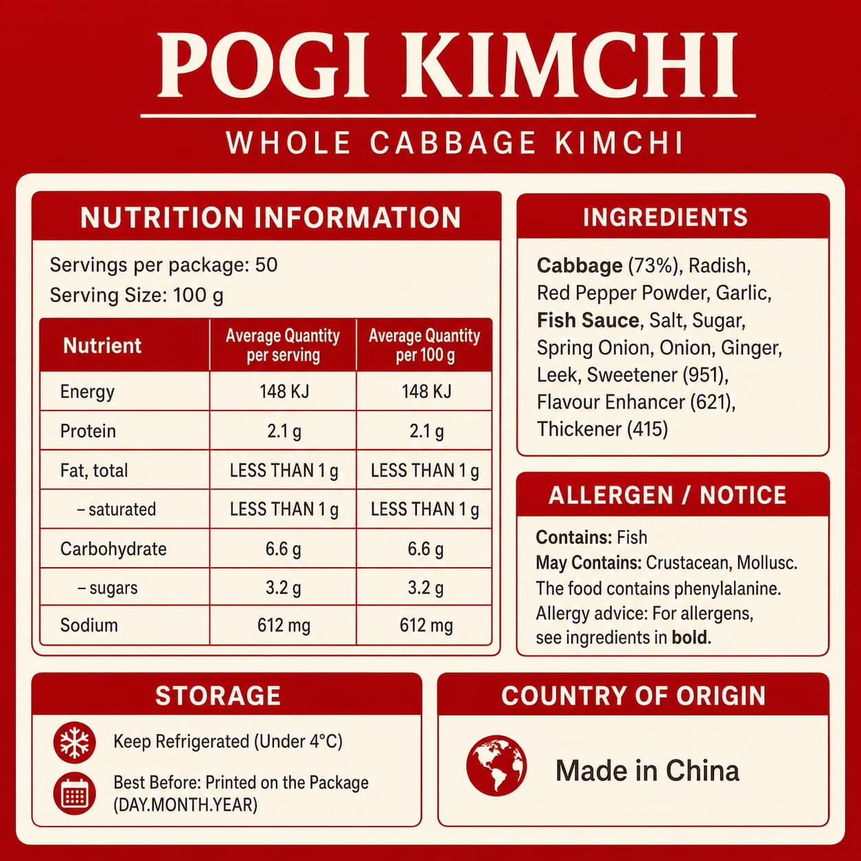 CJ Whole Kimchi 5kg thumbnail 2