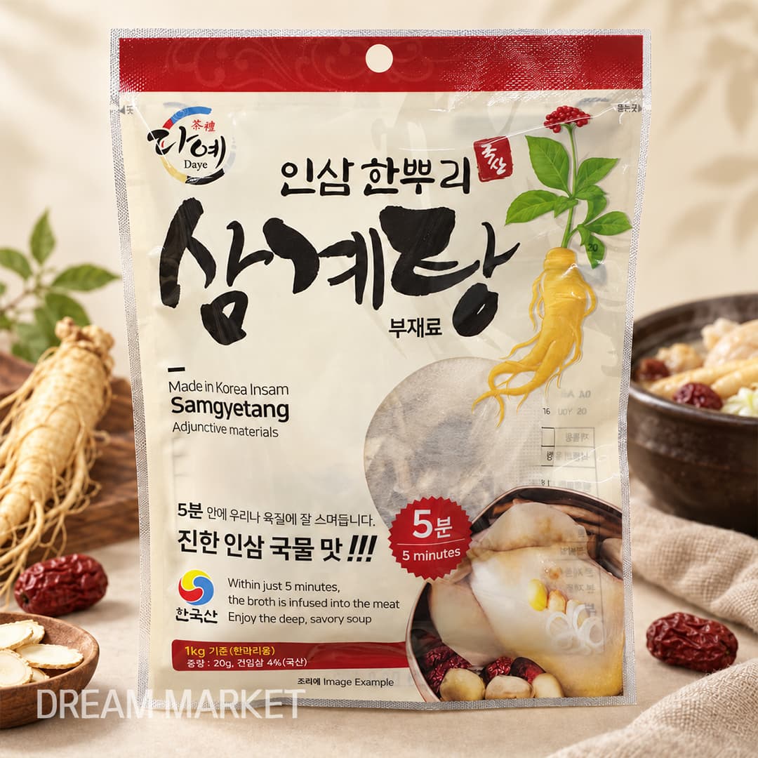 Daye Dried Herb Packed in Tea bag(Insam) 20g