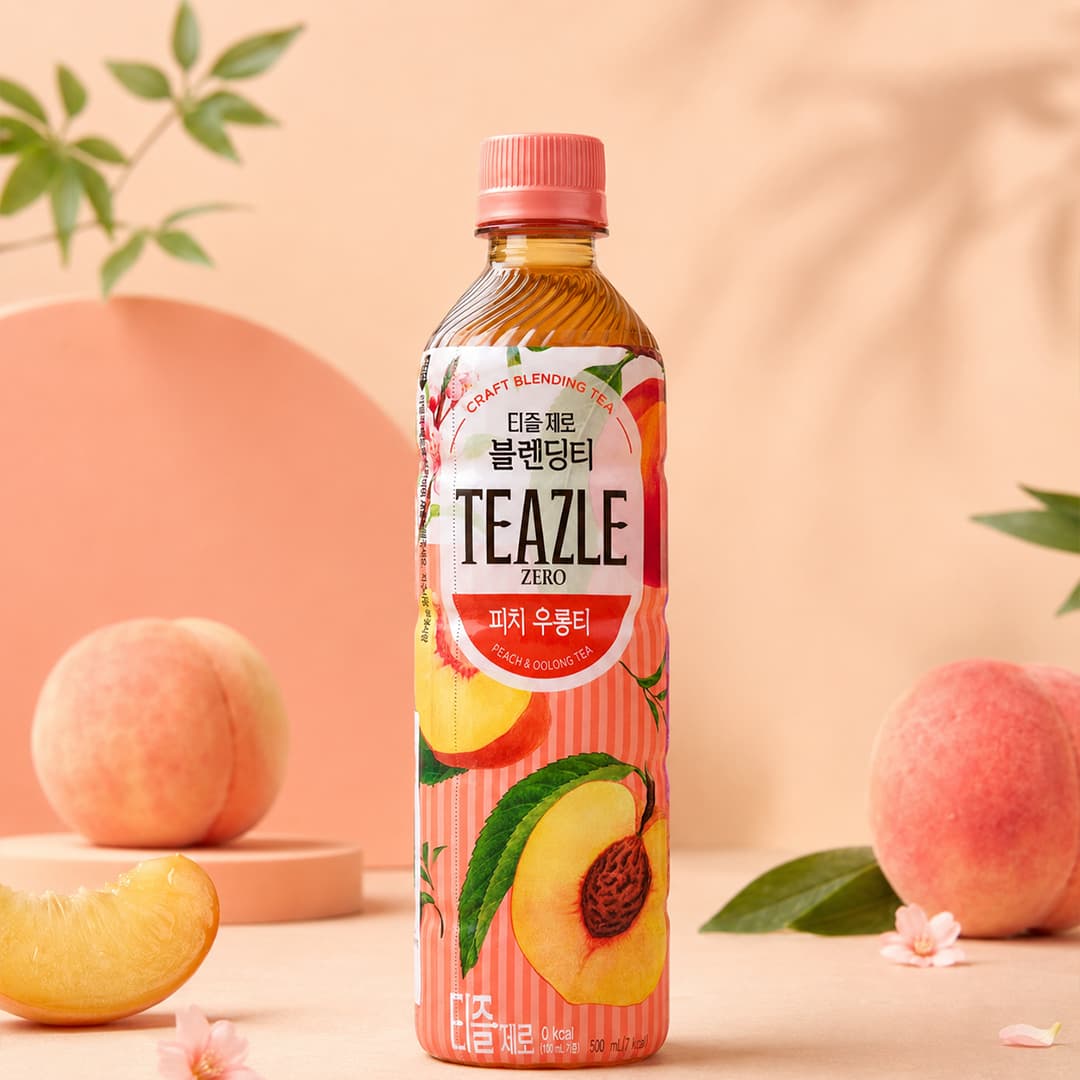 WJ Teazle Zero Peach Oolong Tea 500ml