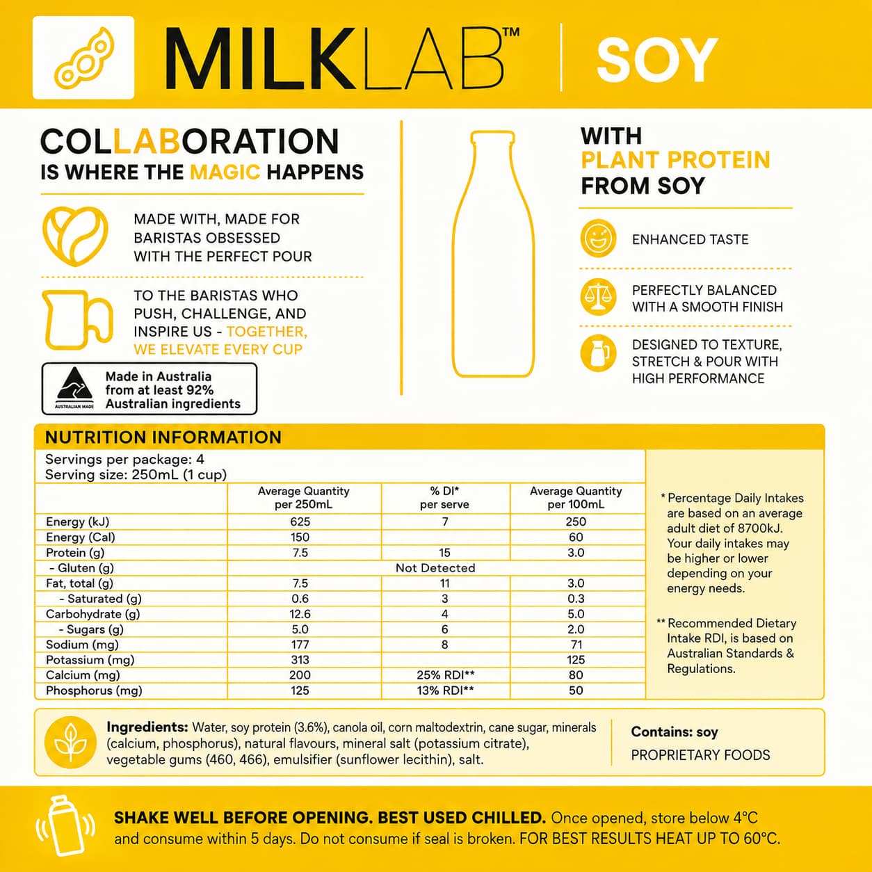 MilkLab Soy Milk 1L thumbnail 2