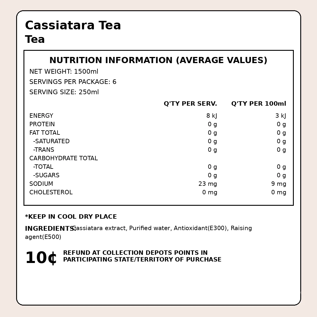 WJ Cassia Seed Tea 1.5L thumbnail 2