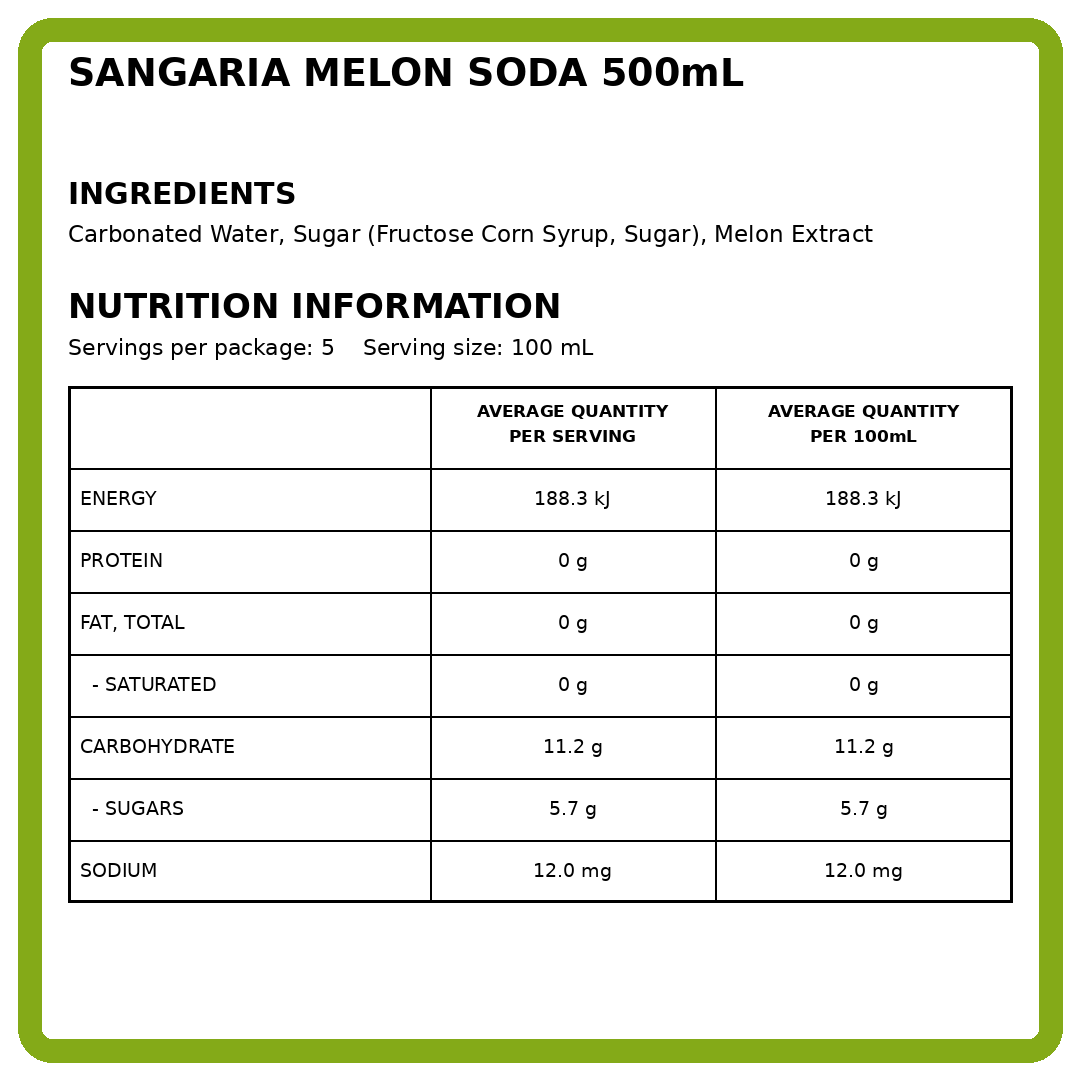 Ramune Melon Bottle 500ml thumbnail 2