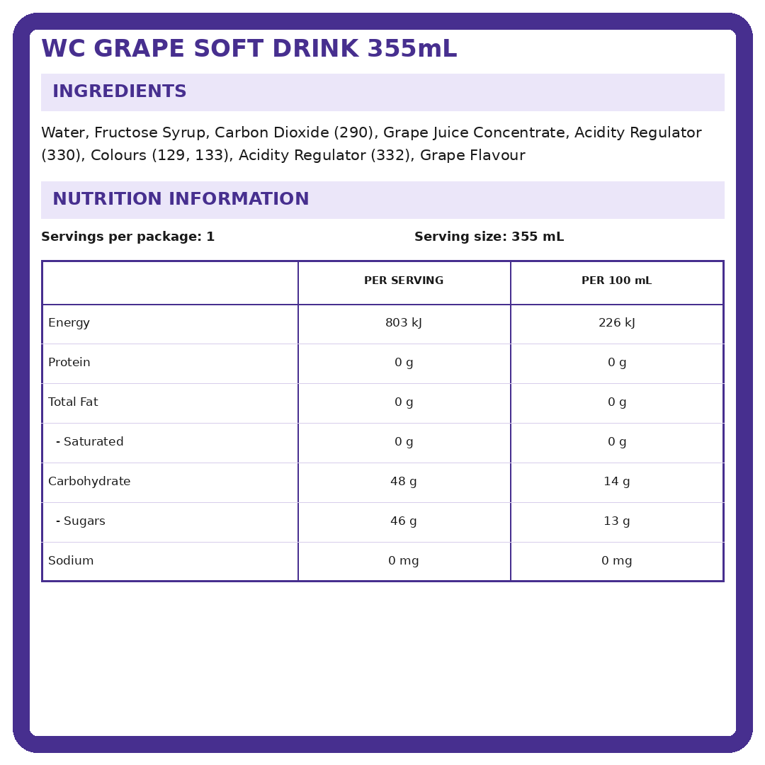Welch's Grape 355ml thumbnail 2