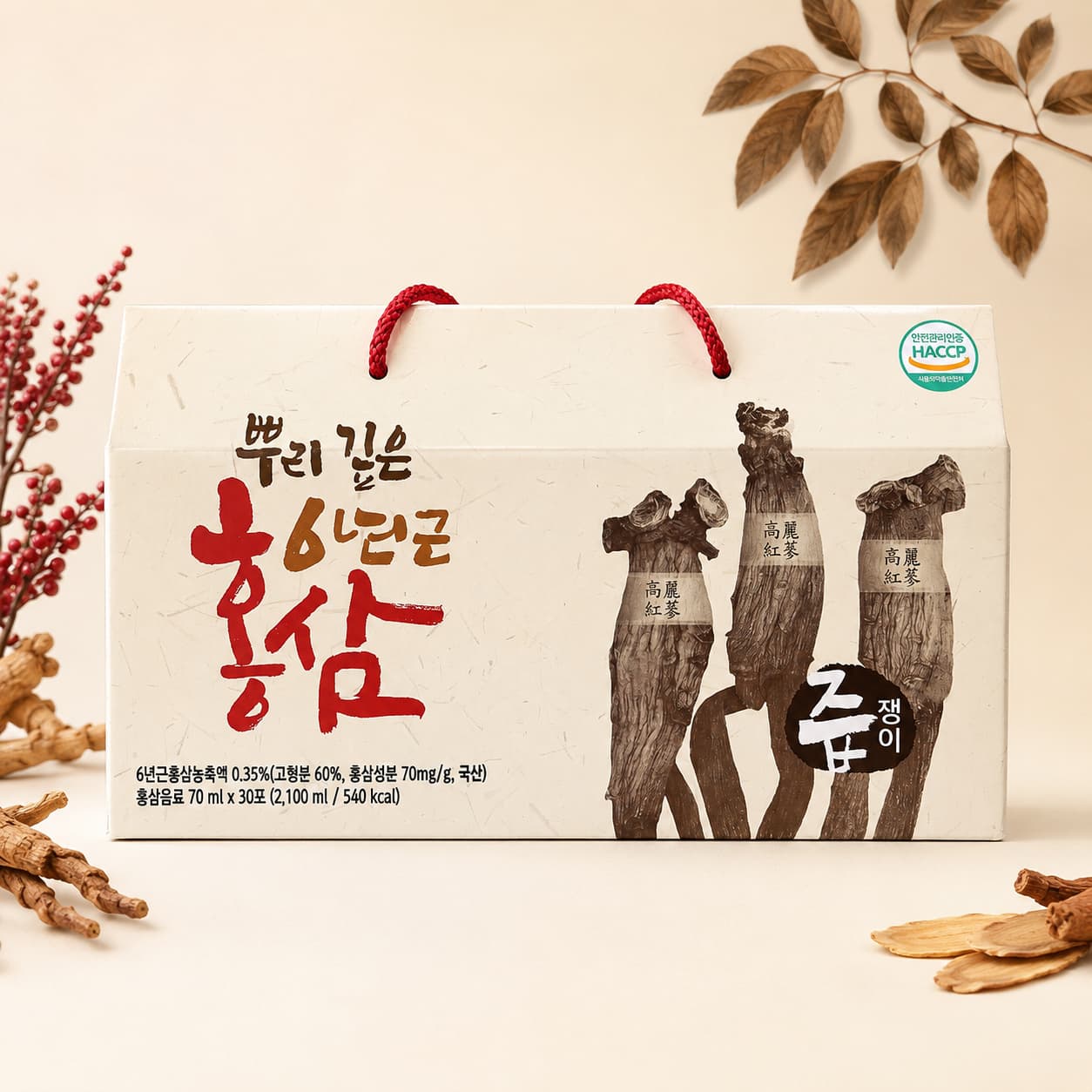 6-Year-Old Korean Red Ginseng Juice 70ml*30