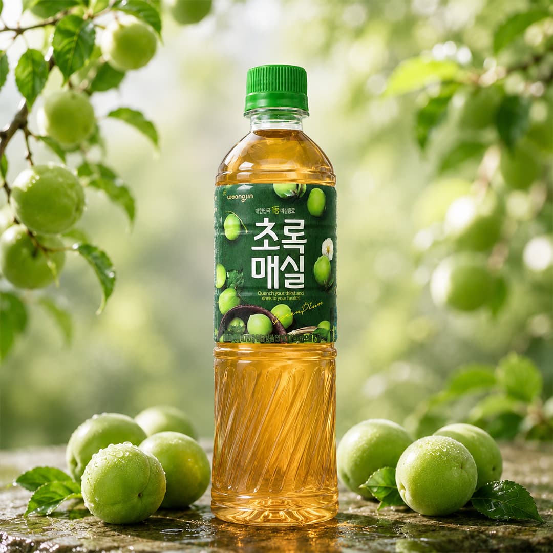 WJ Green Plum Drink 500ml