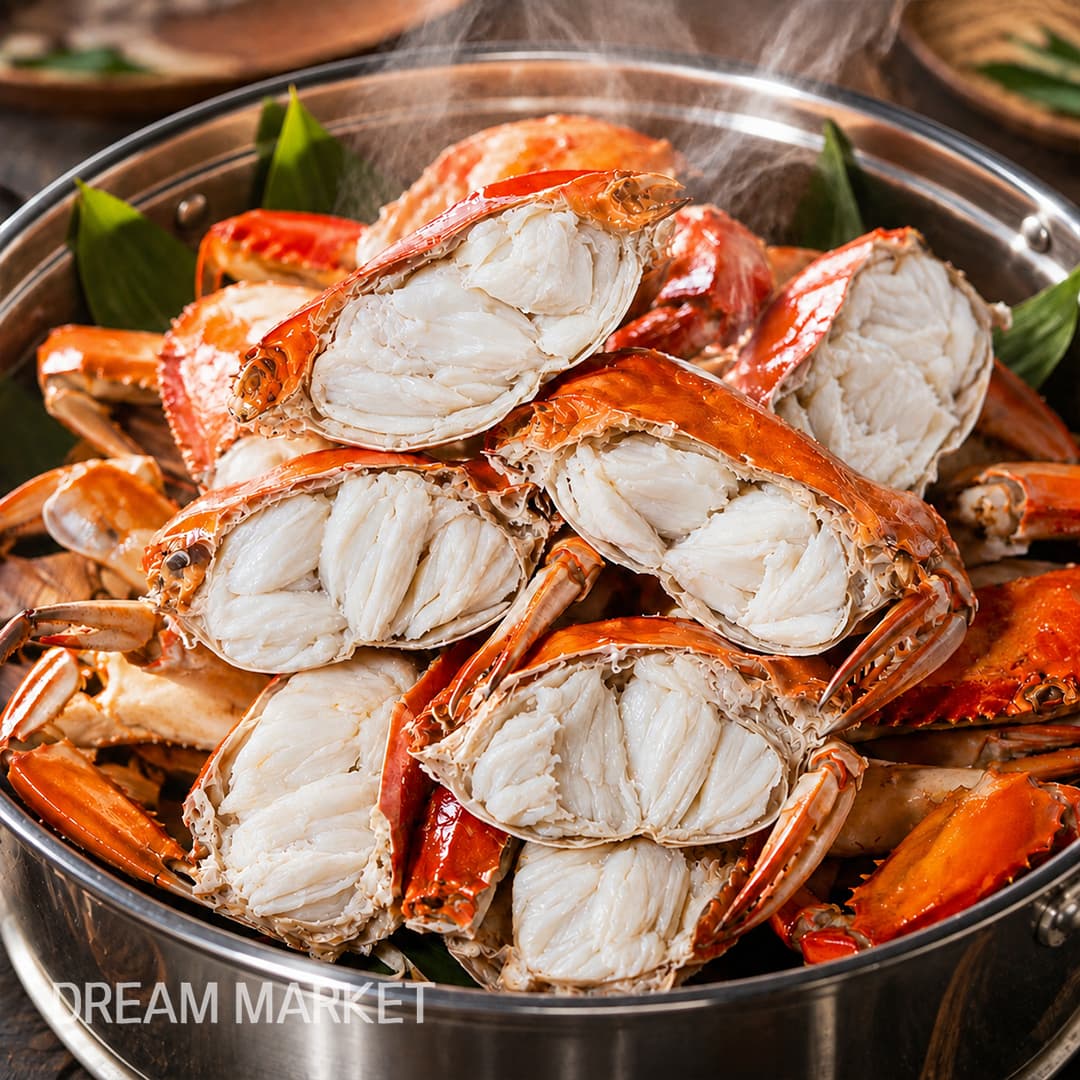 Pacific Gourmet Raw Half Swimmer Crab 500g thumbnail 2